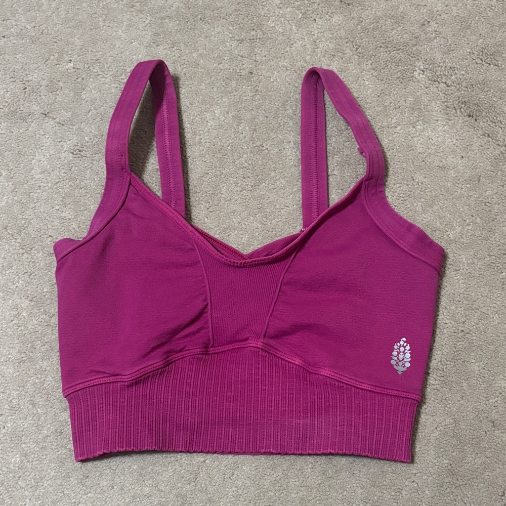 Free People Magenta Sports Bra